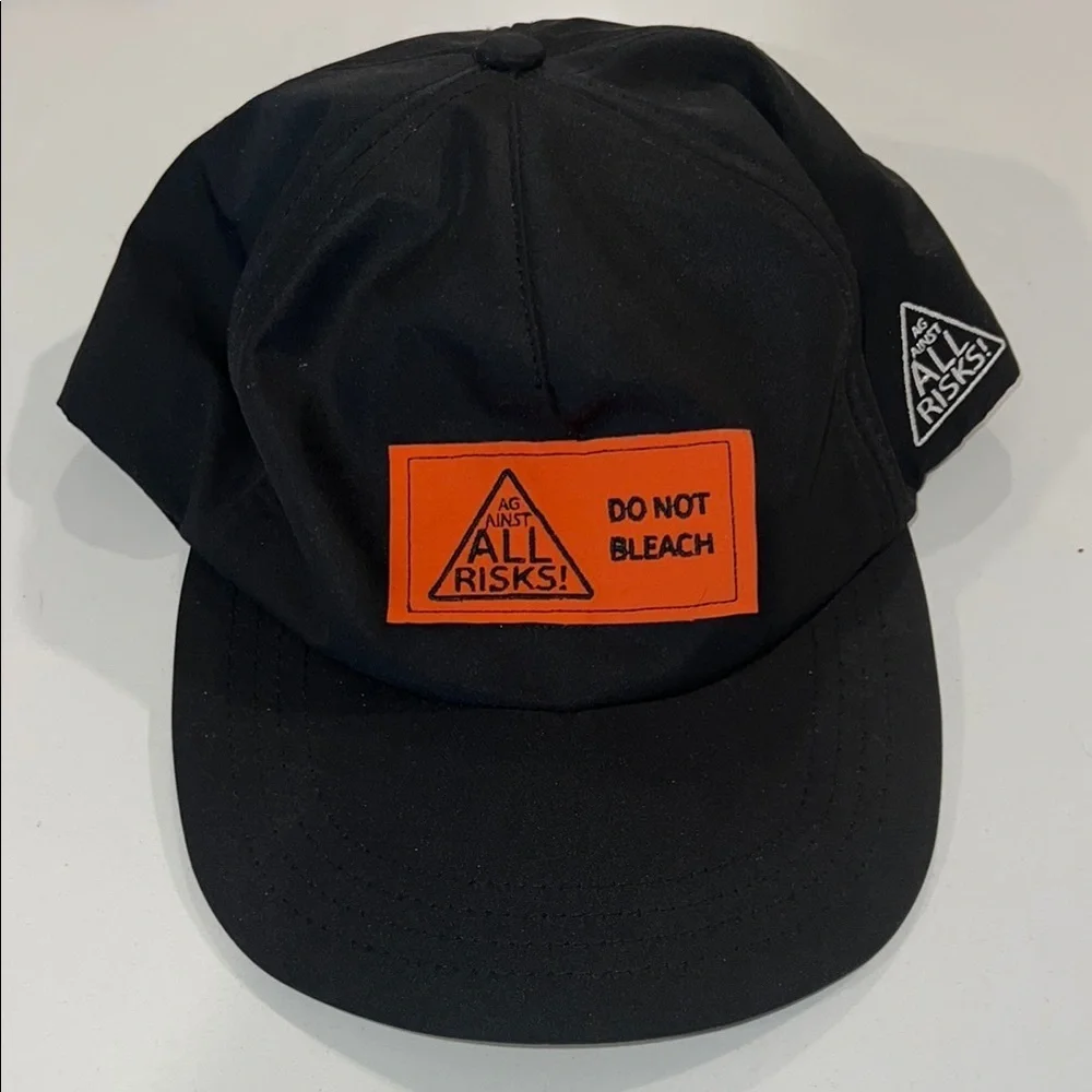 Black Cap with Orange Patch